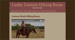 Desktop Screenshot of leahycustomhikingboots.com